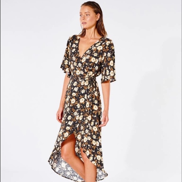 🔆RIP CURL🔆 SUNSET HAZE WRAP DRESS - Picture 6 of 11